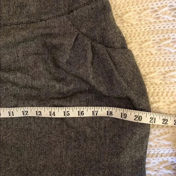 𝅺Dagg and Stacey gray tweed skirt with ruffle bottom skirt size Large - Picture 10 of 13